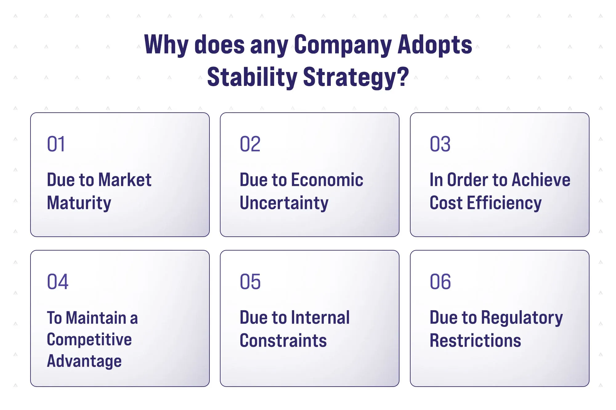 Why does a Company Adopt Stability Strategy?