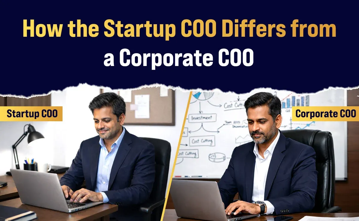 How the Startup COO Differs from a Corporate COO