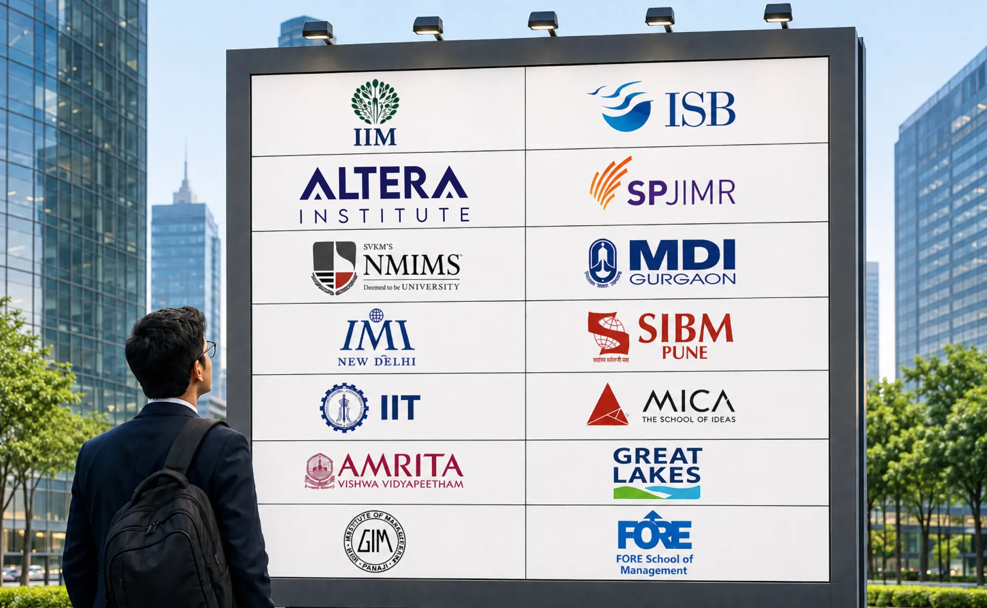 Comparison Table: Best MBA Colleges in India Accepting Exams Other Than XAT