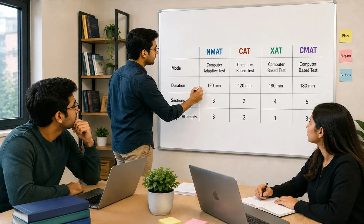 How Does NMAT Compare to CAT, XAT, and CMAT?