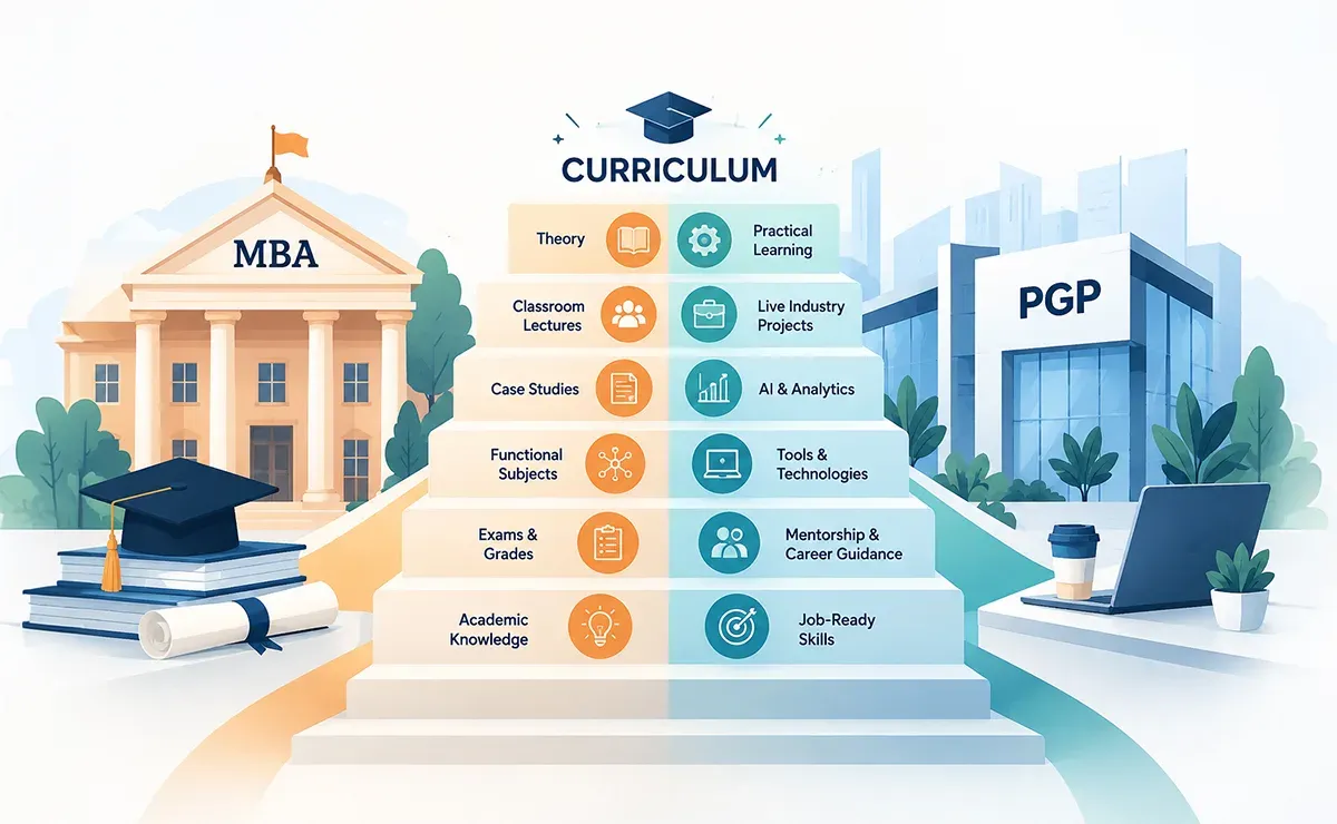 MBA Curricula vs. PGP Curricula