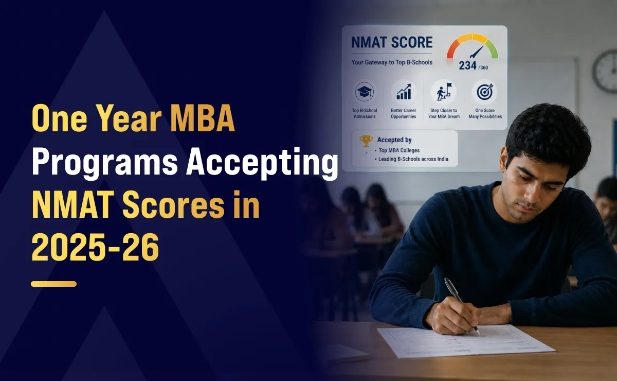 One-Year MBA Programs in India Accepting NMAT Scores in 2025–26