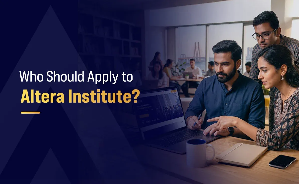 Who Should Apply to Altera Institute?