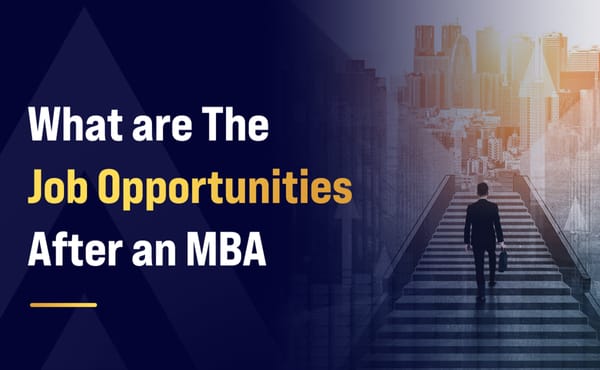 What are The Job Opportunities After an MBA?