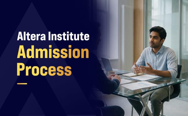 Altera Institute Admission Process (CAT / GMAT / NMAT 2026 Decoded)